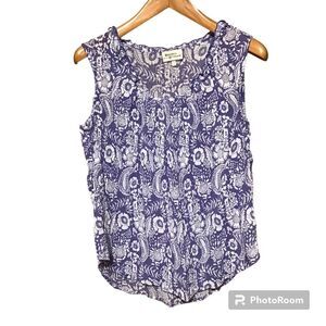 Hester & Orchard Floral Sleeveless Top L